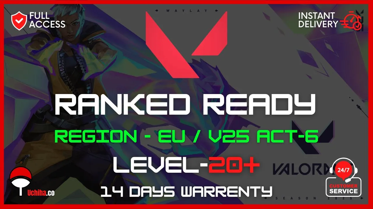 ⚡ Instant Delivery ⚡ EU 🔷 RANKED READY - LEVEL 20 🔷 SMURF 💯 Full Access
